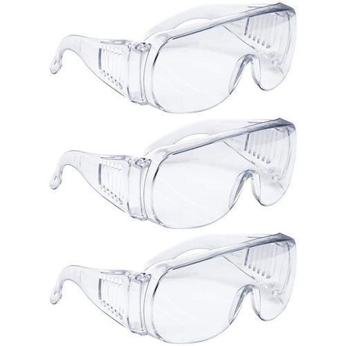 AMSTON Safety Glasses Personal Protective Equipment, PPE, Eyewear Protection, Clear, ANSI Z87+ Standards, High Impact, Vented Sides, For Construction,