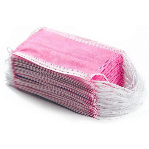50 pcs Disposable Pink Face Mask Earloop Mouth Cover Anti Dust Face Mouth Respirator Masks