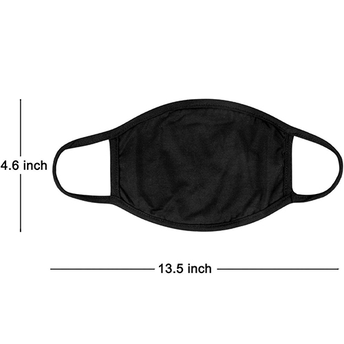 Yoodelife Black Anti dust Mouth Mask Unisex Soft Cotton Face Mask Muffle Mask Anime Mask for Cycling Camping Travel, 2 Pack